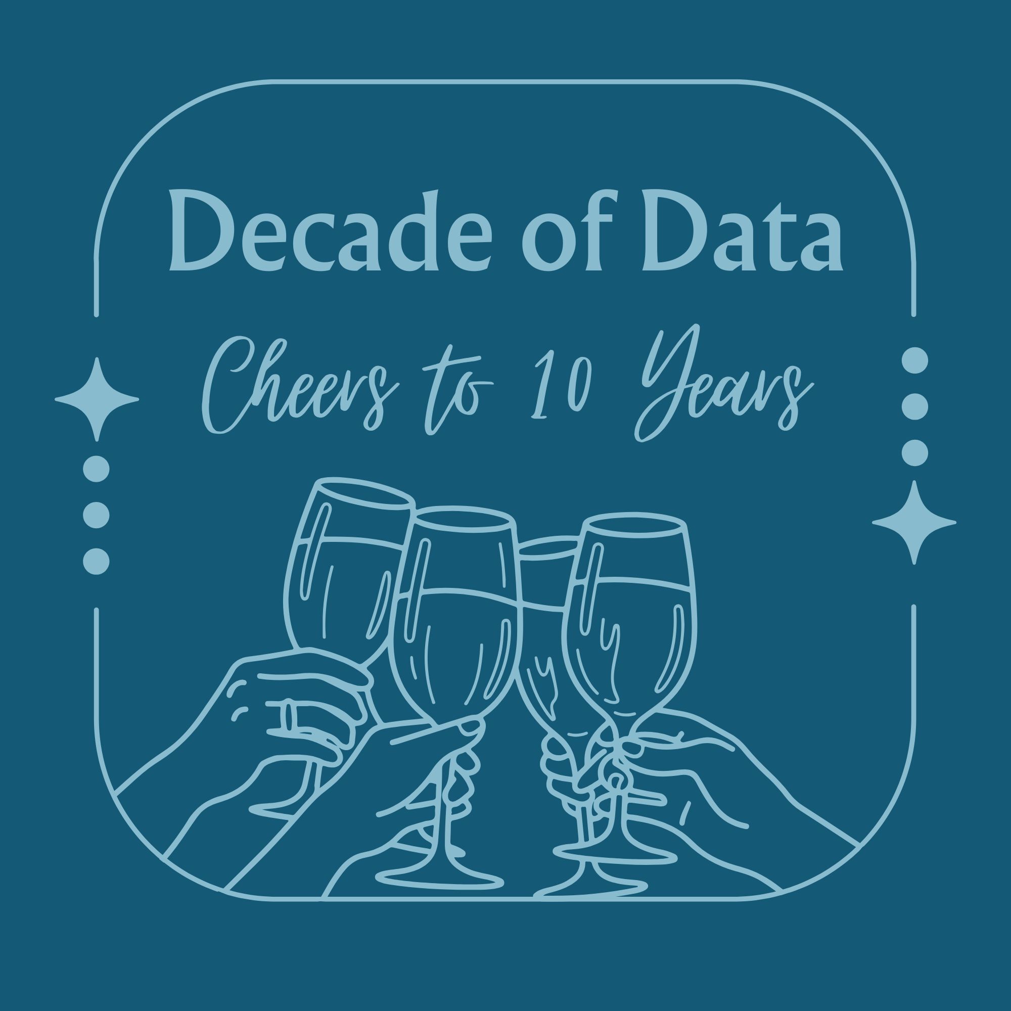 Decade of Data: Cheers to 10 Years - logo